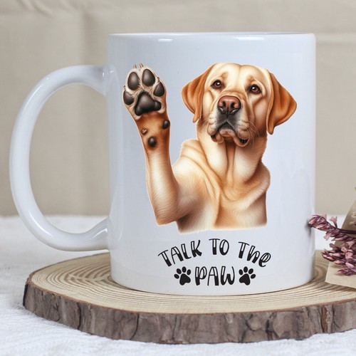 Funny golden labrador - funny, mug