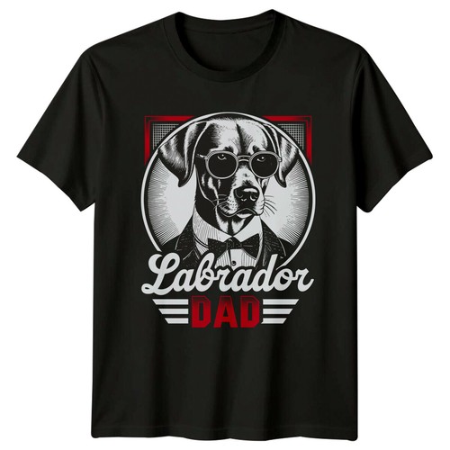 Shirt labrador dad regalo - t-shirt, dad,