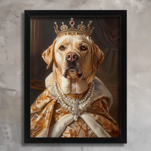 Labrador regina reale ritratto - regina,