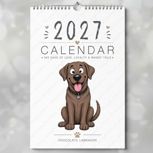 Calendario cioccolato labrador - cioccolato,