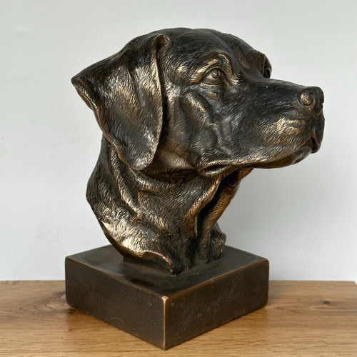 Labrador dog head sculpture - labrador,