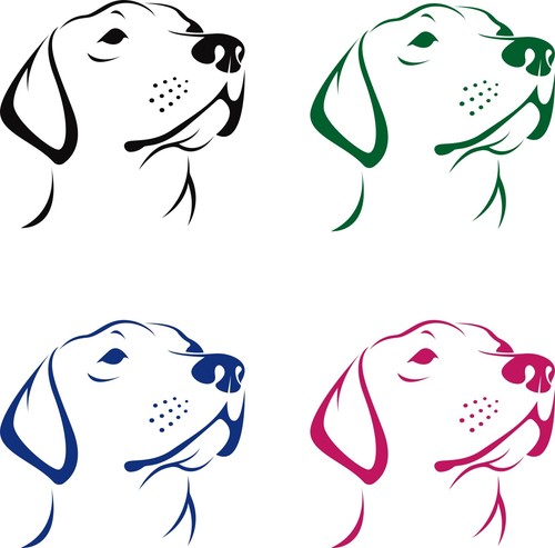 Labrador adesivi per auto - adesivi,