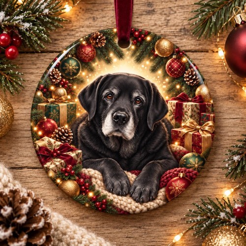 Ornamento natalizio labrador - ornamento,