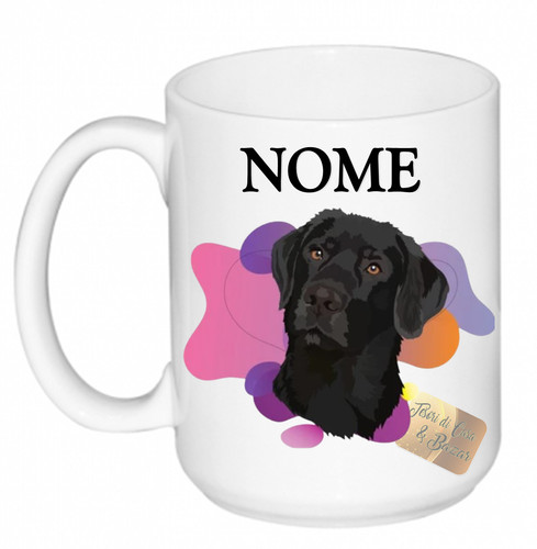 Tazza latte labrador nero - tazza,