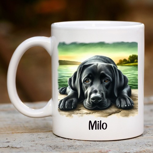 Tazza cane labrador nera - cane,
