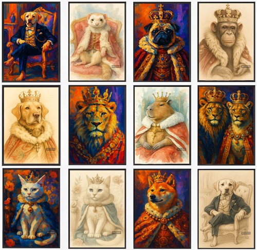 Poster animali pet dipinto - poster,