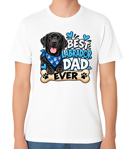 Maglietta best labrador dad - maglietta,