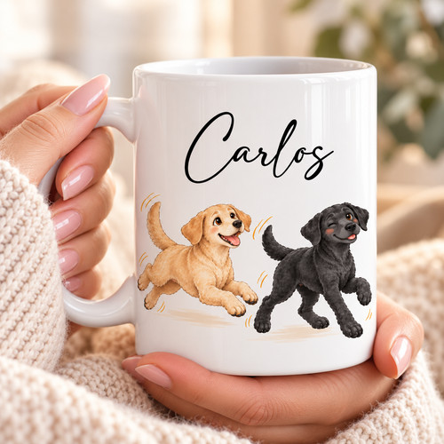 Personalised labrador dog mug - labrador,
