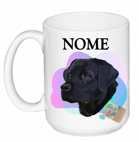 Tazza latte labrador - tazza, nero